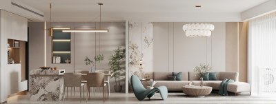 现代客餐厅3D模型下载